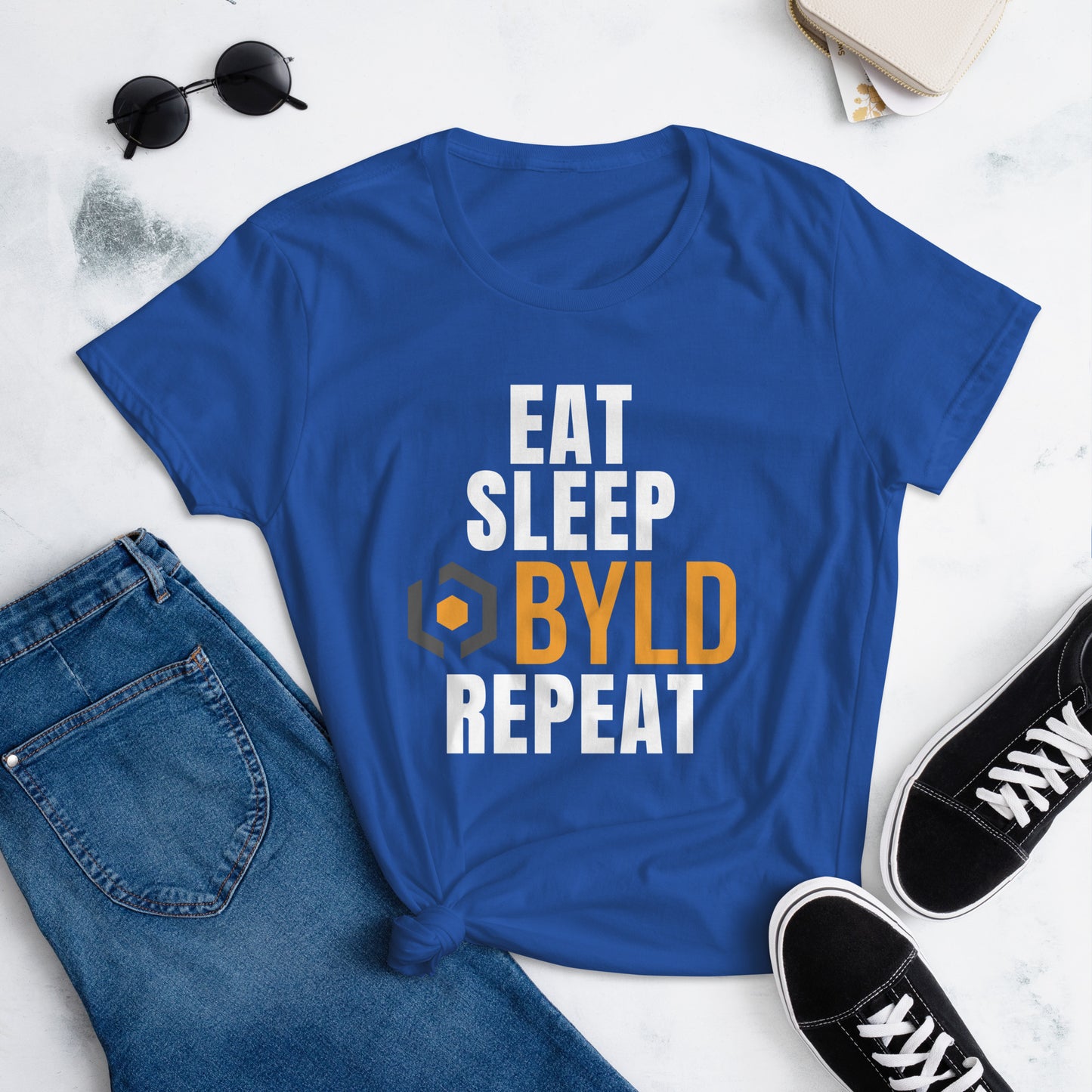 Eat Sleep BYLD Women's short sleeve t-shirt